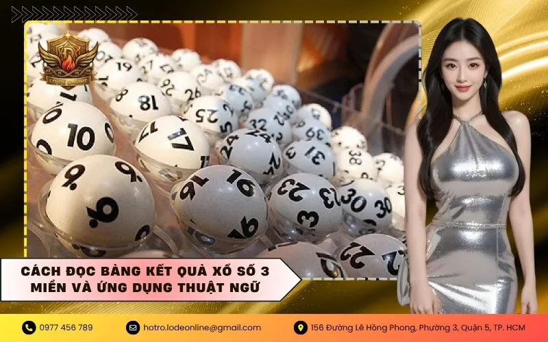 Cách đọc bảng kết quả xổ số 3 miền và ứng dụng thuật ngữ
