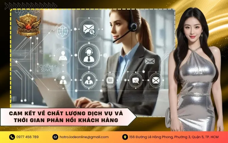 Cam kết về chất lượng dịch vụ và thời gian phản hồi khách hàng